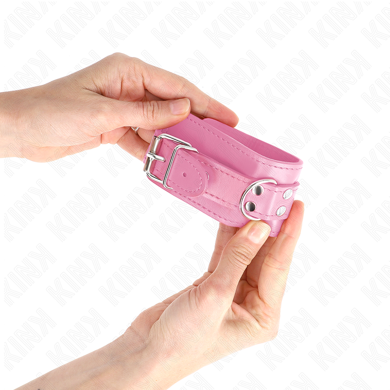 KINK - SIMPLE WRIST RESTRAINTS PINK ADJUSTABLE 20-23 CM X 5.5 CM - Amore24