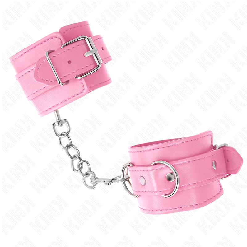 KINK - SIMPLE WRIST RESTRAINTS PINK ADJUSTABLE 20-23 CM X 5.5 CM - Amore24