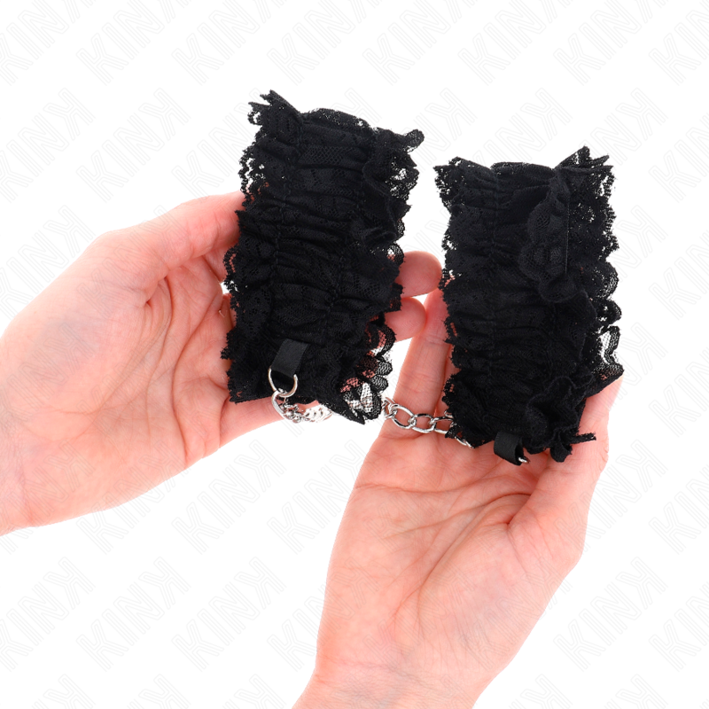 KINK - LACE ELASTIC WRIST RESTRAINTS NEGRO - Amore24