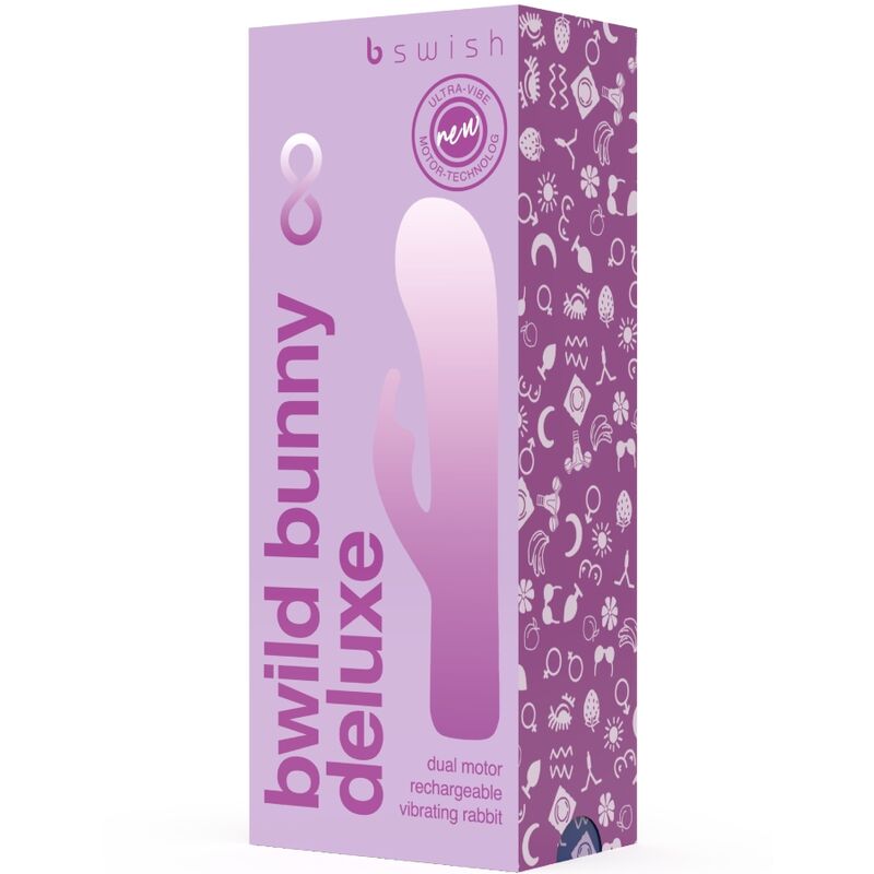B SWISH - BWILD BUNNY INFINITE DELUXE VIBRATOR RABBIT 10 VIBRATIONS PURPLE - Amore24