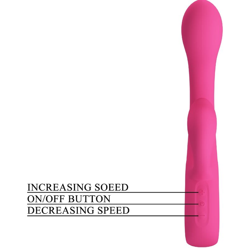 PRETTY LOVE - FRITZ RABBIT VIBRATOR 12 VIBRATIONS PINK - Amore24