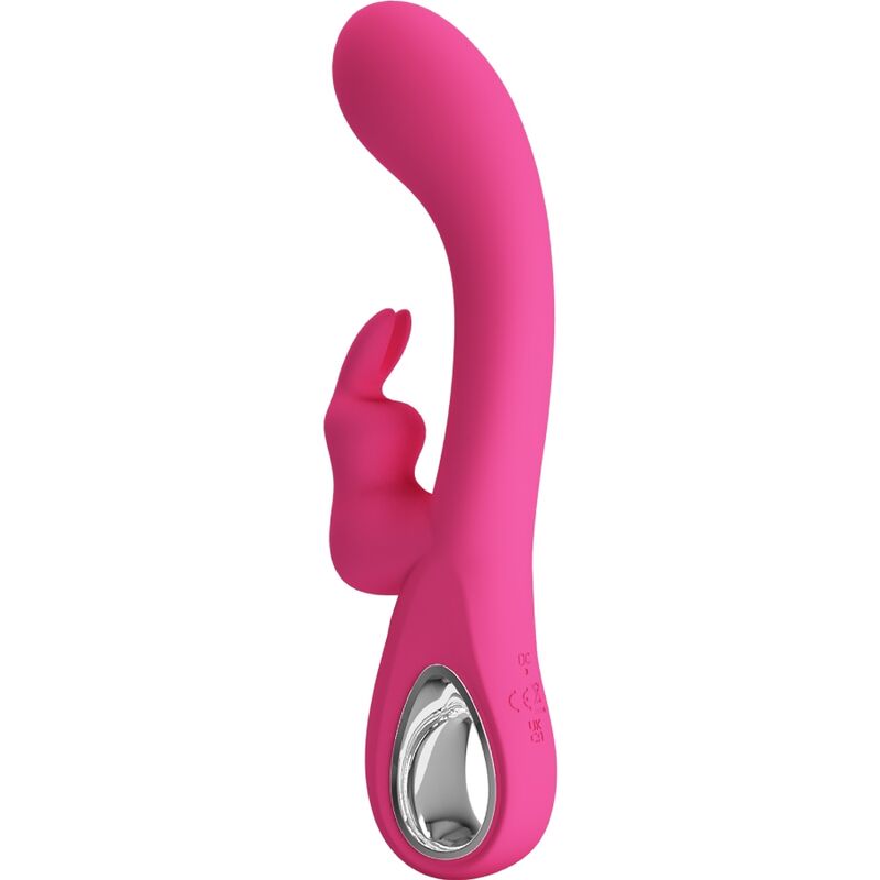 PRETTY LOVE - NOVAK RABBIT VIBRATOR 12 VIBRATIONS PINK - Amore24