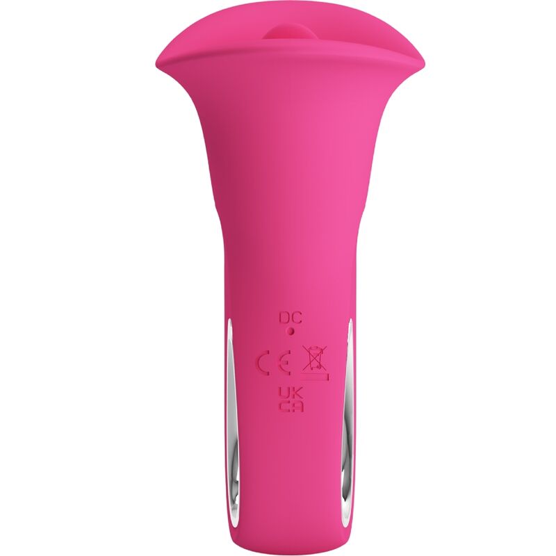 PRETTY LOVE - CLYDE ORAL VIBRATOR VIBRATING TONGUE 12 VIBRATIONS PINK - Amore24