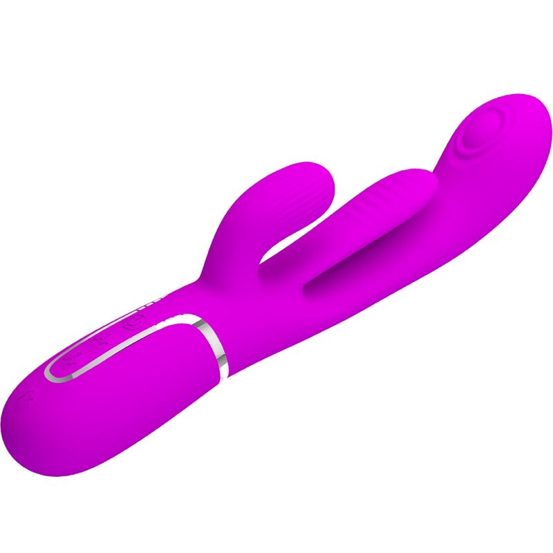 PRETTY LOVE - SHANIA TRIPLE RABBIT VIBRATOR MULTIFUNCTION PINK - Amore24