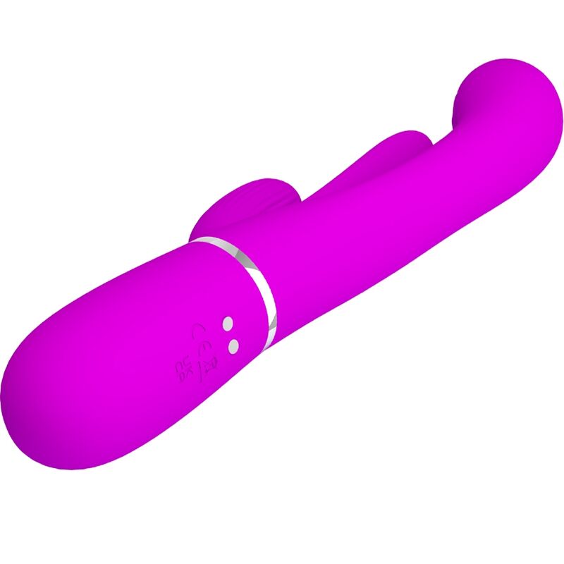 PRETTY LOVE - SHANIA TRIPLE RABBIT VIBRATOR MULTIFUNCTION PINK - Amore24