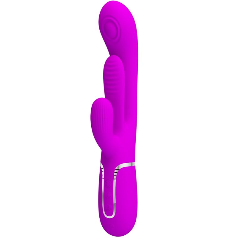 PRETTY LOVE - SHANIA TRIPLE RABBIT VIBRATOR MULTIFUNCTION PINK - Amore24