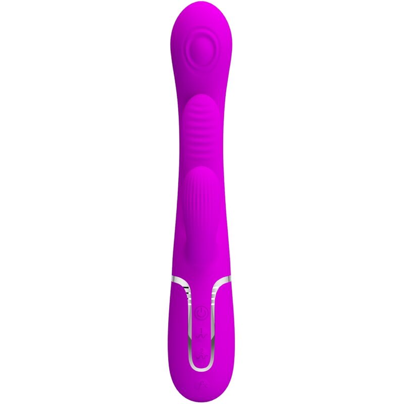 PRETTY LOVE - SHANIA TRIPLE RABBIT VIBRATOR MULTIFUNCTION PINK - Amore24