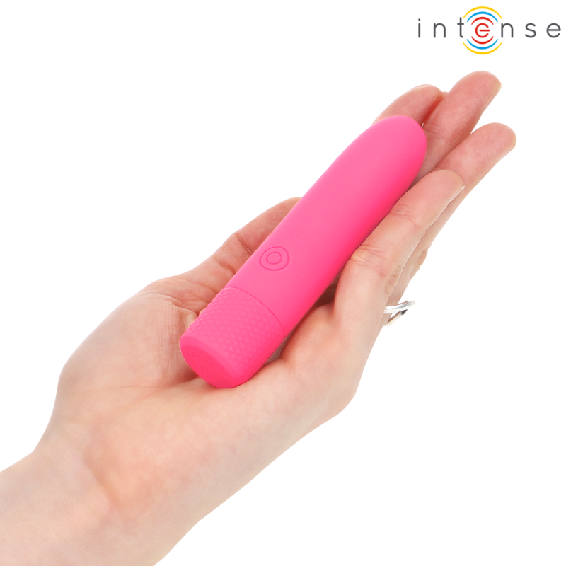 INTENSE - SYMONE USB RECHARGEABLE VIBRATING BULLET 8 VIBRATIONS PINK 10 X 2.2 CM - Amore24