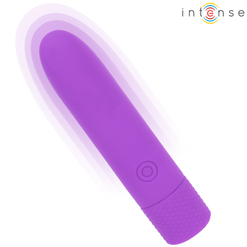 INTENSE - SYMONE USB RECHARGEABLE VIBRATING BULLET 8 VIBRATIONS PURPLE 10 X 2.2 CM - Amore24