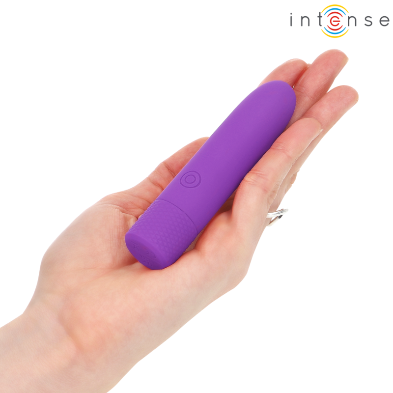 INTENSE - SYMONE USB RECHARGEABLE VIBRATING BULLET 8 VIBRATIONS PURPLE 10 X 2.2 CM - Amore24