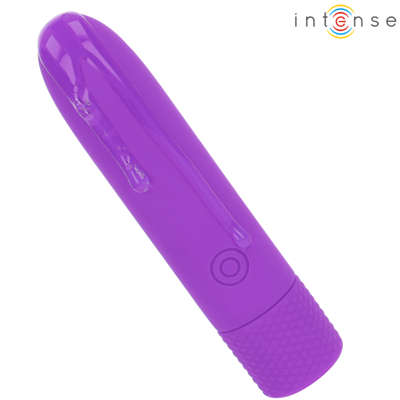 INTENSE - SYMONE USB RECHARGEABLE VIBRATING BULLET 8 VIBRATIONS PURPLE 10 X 2.2 CM - Amore24