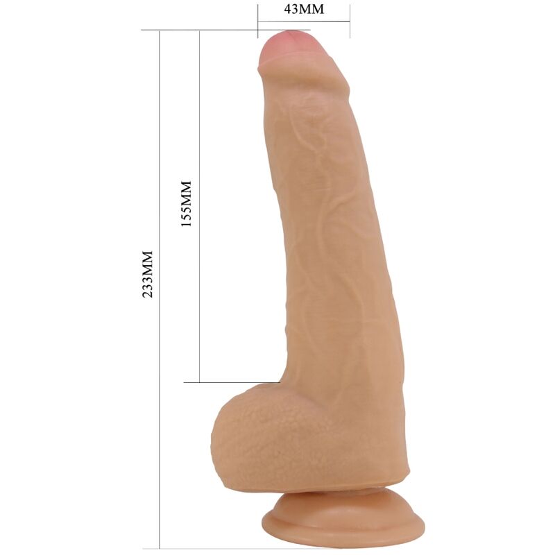PRETTY LOVE - DRACO REALISTIC DILDO 23 CM FLESH - Amore24