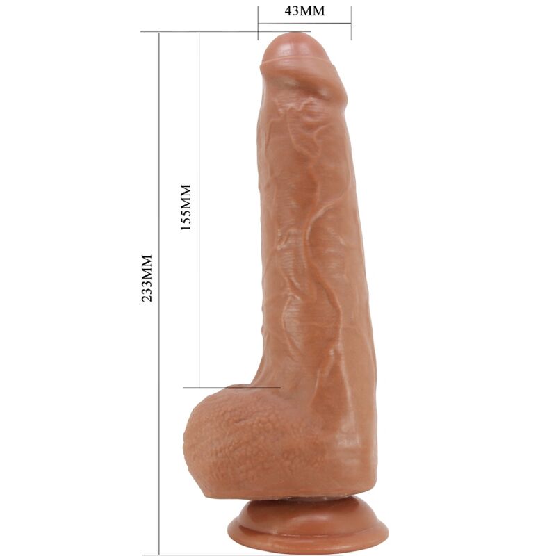 PRETTY LOVE - DRACO REALISTIC DILDO 23 CM MODEL 2 FLESH - Amore24
