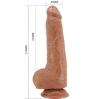 PRETTY LOVE - DRACO REALISTIC DILDO 23 CM MODEL 2 FLESH - Amore24