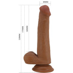 PRETTY LOVE - TALLEN REALISTIC DILDO 22 CM BROWN - Amore24