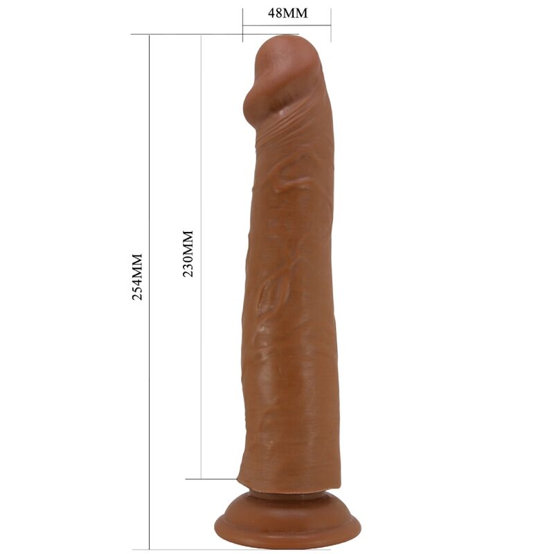 PRETTY LOVE - SHARIFE REALISTIC DILDO 25 CM BROWN - Amore24
