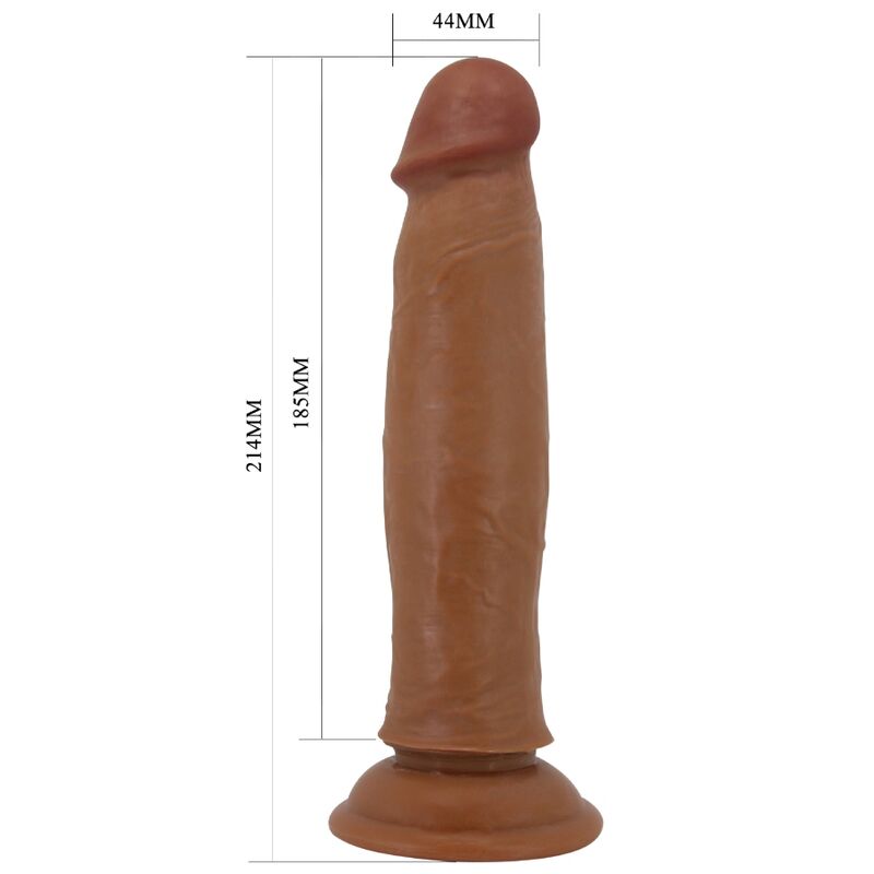 PRETTY LOVE - KEON REALISTIC DILDO 21 CM BROWN - Amore24