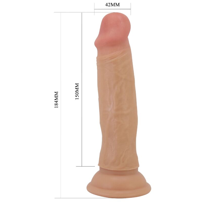 PRETTY LOVE - QUENTIN REALISTIC DILDO 18 CM FLESH - Amore24
