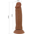 PRETTY LOVE - QUENTIN REALISTIC DILDO 18 CM BROWN - Amore24