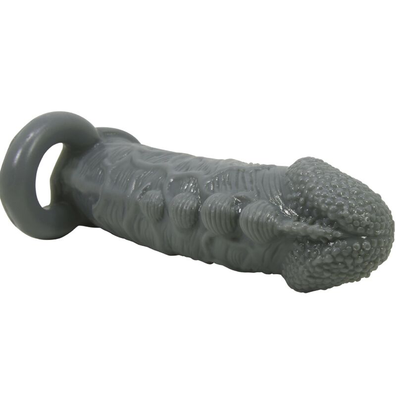 PRETTY LOVE - REALISTIC PENIS ENLARGER AND DELAY SLEEVE GREY - Amore24