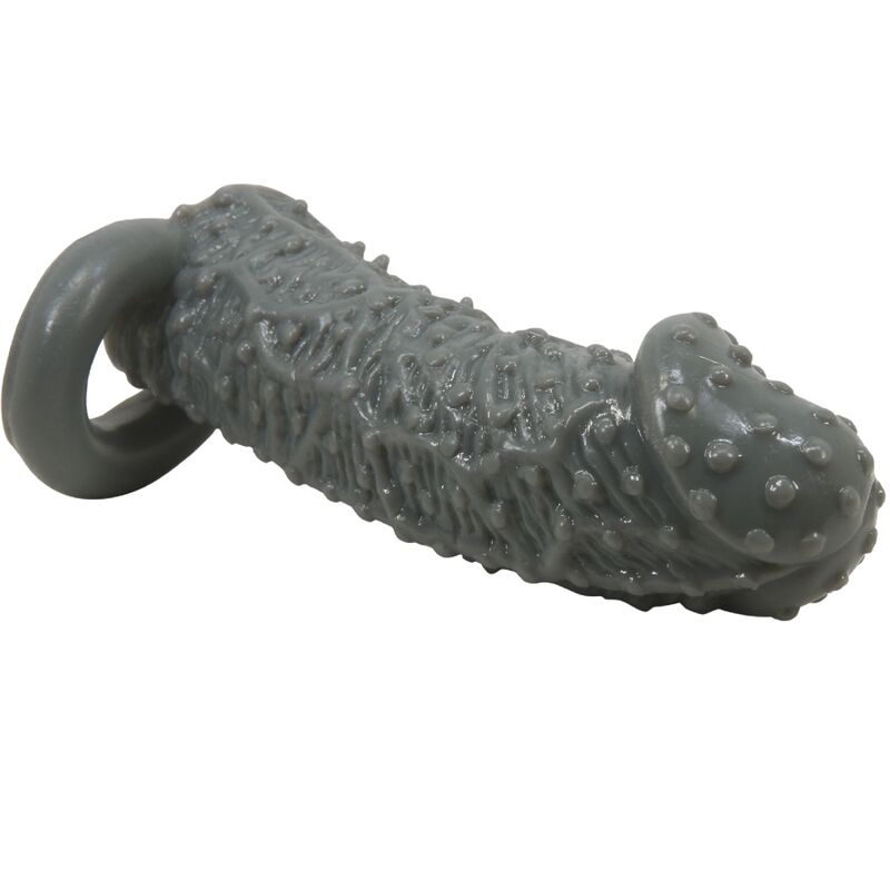 PRETTY LOVE - REALISTIC PENIS ENLARGER AND DELAY SLEEVE MODEL 2 GREY - Amore24