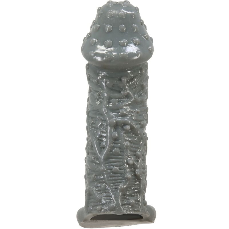 PRETTY LOVE - REALISTIC PENIS ENLARGER AND DELAY SLEEVE MODEL 2 GREY - Amore24