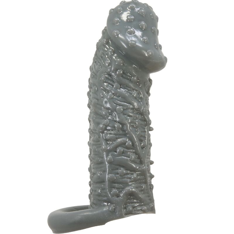 PRETTY LOVE - REALISTIC PENIS ENLARGER AND DELAY SLEEVE MODEL 2 GREY - Amore24