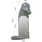PRETTY LOVE - REALISTIC PENIS ENLARGER AND DELAY SLEEVE MODEL 2 GREY - Amore24