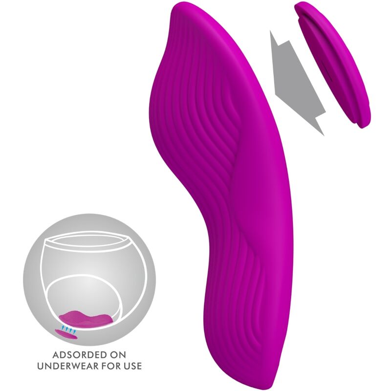 PRETTY LOVE - ROMARIO LAY-ON CLITORIS STIMULATOR REMOTE CONTROL PINK - Amore24