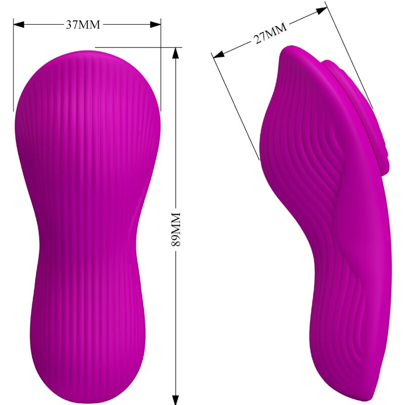 PRETTY LOVE - ROMARIO LAY-ON CLITORIS STIMULATOR REMOTE CONTROL PINK - Amore24