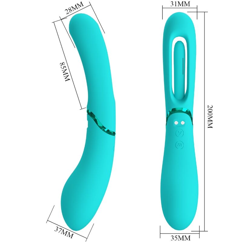 ROMANCE - LEXIE G-SPOT VIBRATOR 7 VIBRATIONS BLUE - Amore24
