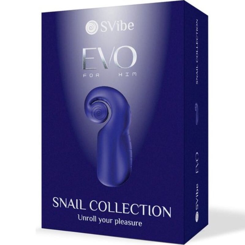 SNAIL VIBE - EVO FOR HIM MALE MASTURBATOR SLIDE NROLL DARK BLUE - Amore24