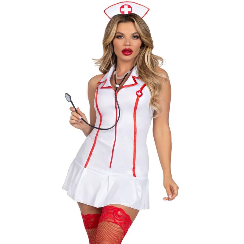 LEG AVENUE - HEAD NURSE COSTUME WHITE M/L - Amore24
