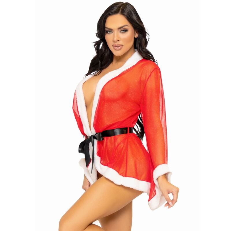 LEG AVENUE - SEXY CHRISTMAS LINGERIE COSTUME SANTA RED M/L - Amore24