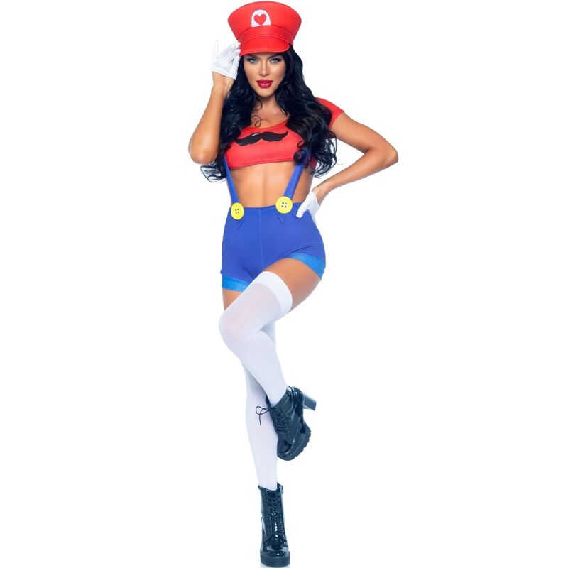LEG AVENUE - SEXY COSTUME MARIO BROS RED/BLUE S - Amore24