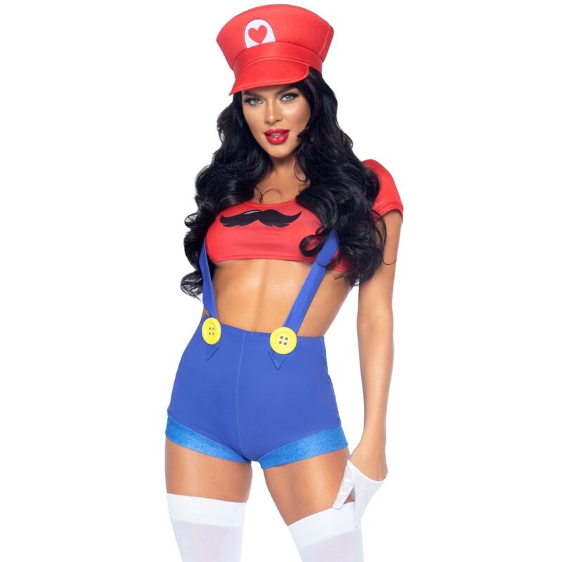 LEG AVENUE - SEXY COSTUME MARIO BROS RED/BLUE S - Amore24