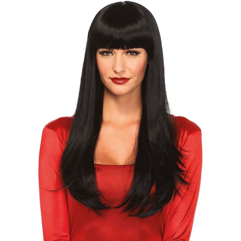 LEG AVENUE - BANGIN LONG STRAIGHT WIG BLACK - Amore24