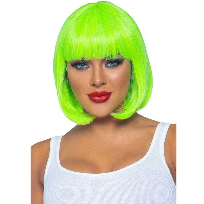 LEG AVENUE - FLUORESCENT BOB WIG NEON GREEN - Amore24