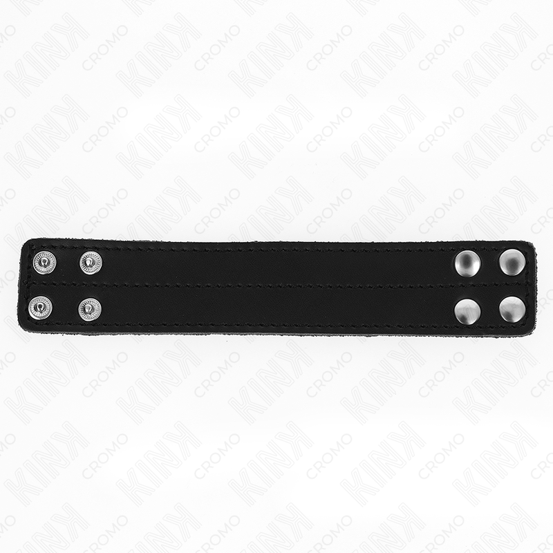 KINK - LEATHER PENIS RING WITH PRESSURE CLOSURE 18.5 X 3.3 CM - Amore24