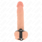 KINK - ADJUSTABLE LEATHER PENIS RING AND BALL DIVIDER STRAP - Amore24