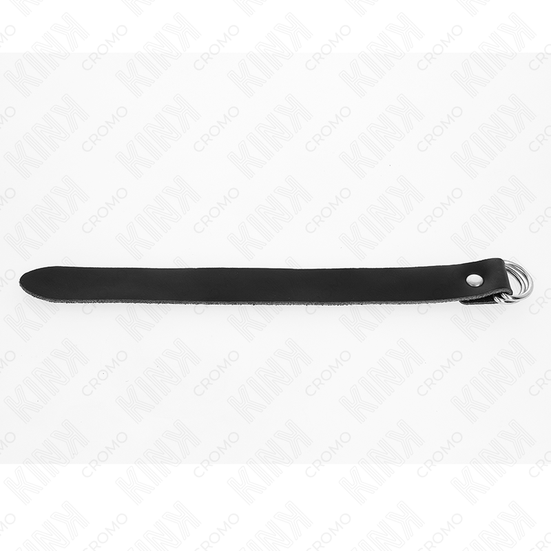KINK - LEATHER PENIS RING WITH PRESSURE CLOSURE 22 X 2 CM - Amore24