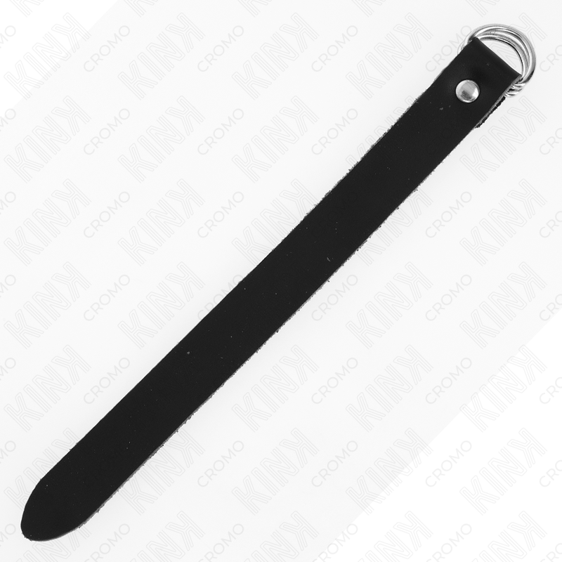 KINK - LEATHER PENIS RING WITH PRESSURE CLOSURE 22 X 2 CM - Amore24