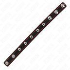 KINK - LEATHER PENIS RING WITH SPIKES 21.5 X 1.6 CM - Amore24