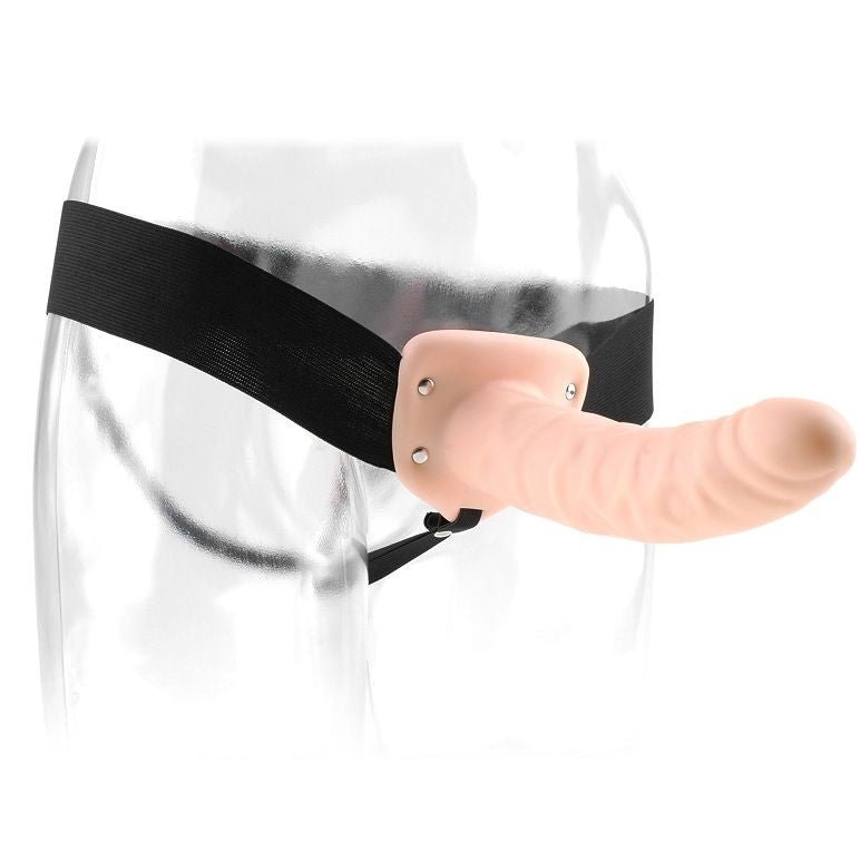 FETISH FANTASY SERIES - 19 CM HOLLOW STRAP - ON NATURAL - Amore24