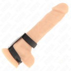 KINK - ADJUSTABLE DOUBLE LEATHER PENIS RING - Amore24