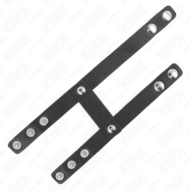 KINK - ADJUSTABLE DOUBLE LEATHER PENIS RING - Amore24