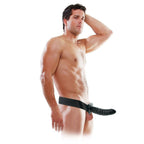 FETISH FANTASY SERIES - 19 CM HOLLOW STRAP - ON BLACK - Amore24