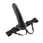 FETISH FANTASY SERIES - 19 CM HOLLOW STRAP - ON BLACK - Amore24