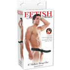 FETISH FANTASY SERIES - 19 CM HOLLOW STRAP - ON BLACK - Amore24