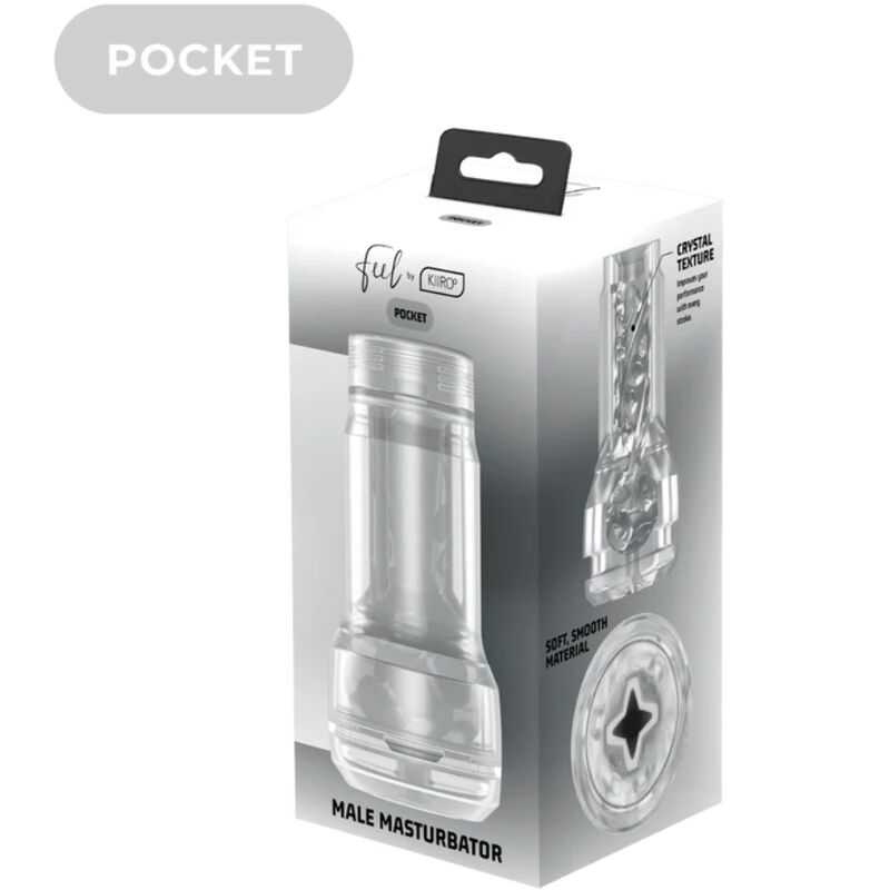 KIIROO - FEEL POCKET STROKER CRYSTAL BY KIIROO TRANSPARENT - Amore24